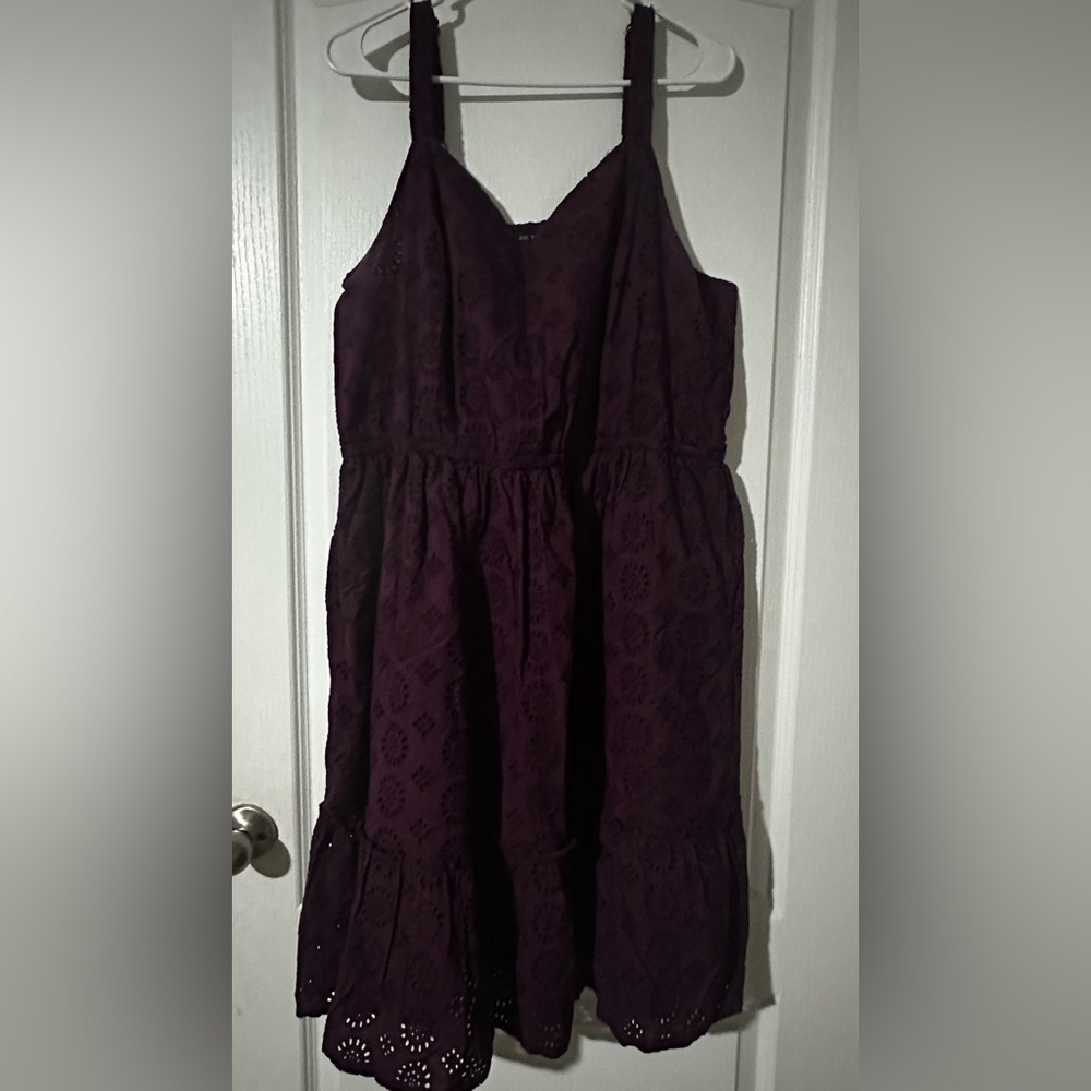 Chic Purple Midi Dress